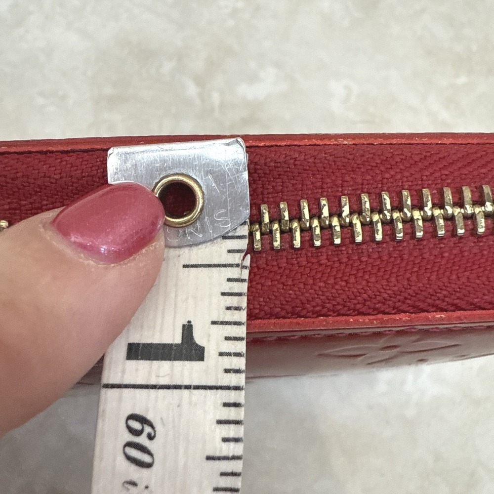 Louis Vuitton Zippy Wallet Monogram Vernis Pomme d'Amour Red SP1100 - Picture 10 of 15
